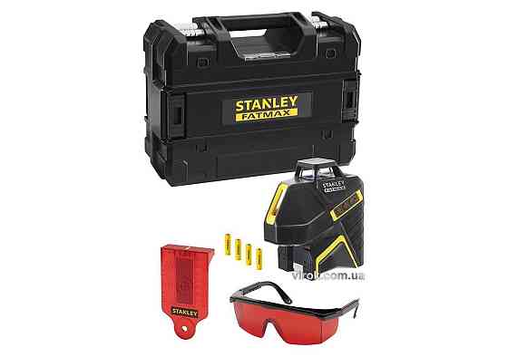 Нівелір лінійний лазерний червоний STANLEY "FatMax" 360°, діапазон- 15 м,точність- 3/6 мм на 10 м DW Одеса