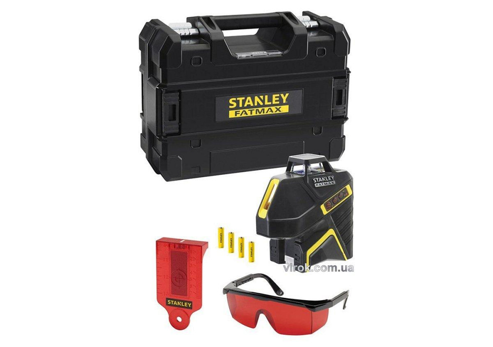 Нівелір лінійний лазерний червоний STANLEY "FatMax" 360°, діапазон- 15 м,точність- 3/6 мм на 10 м DW Одеса - фото 1