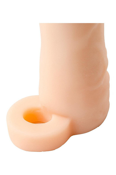 Насадка на пеніс Virgite S9 бежева, 16.4 см Sex Aura Київ - фото 5