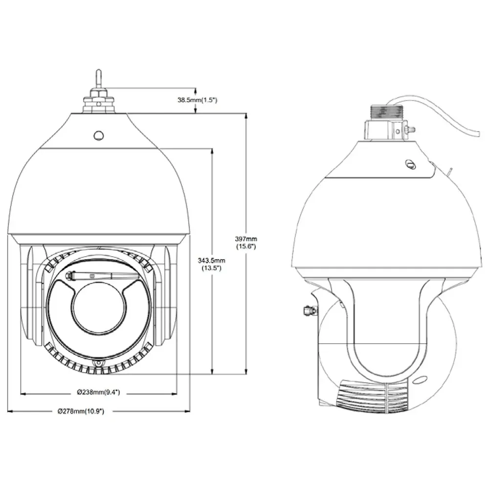 IP PTZ-відеокамера 8Mp TVT TD-8883IM2N (PE/WP/50M/AR50) f=5.3-256mm 50x (77-00447) Киев - изображение 5