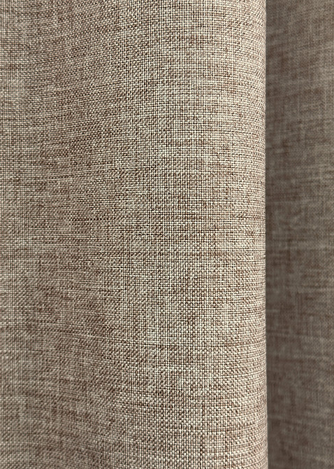 Комплект готових штор VR-Textil Льон ALORA-TON № 1876ш Капучино 100х290см 2 шт (31-943) Київ - фото 8