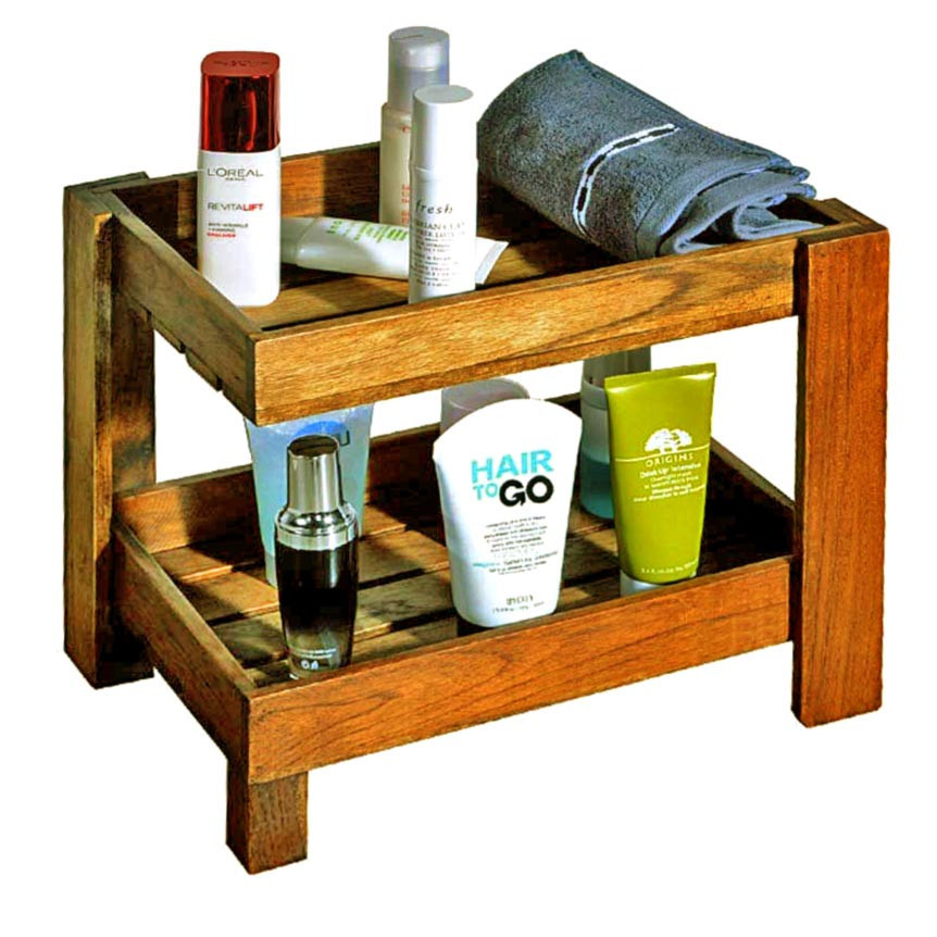 Настільна полиця для ванної "Бангемі" охра Миколаїв - фото 1