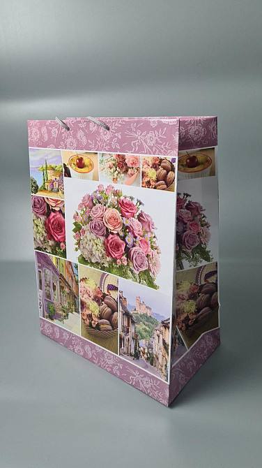 Подарунковий паперовий пакет Гігант (широке дно)о 30/40/17 (артGSD-44) (12 шт) Харків - фото 1