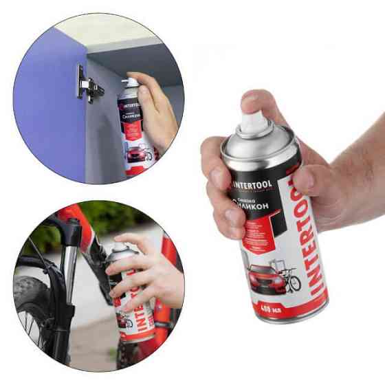 Мастило "Силікон", аерозоль, 400 мл INTERTOOL FS-6040 Київ