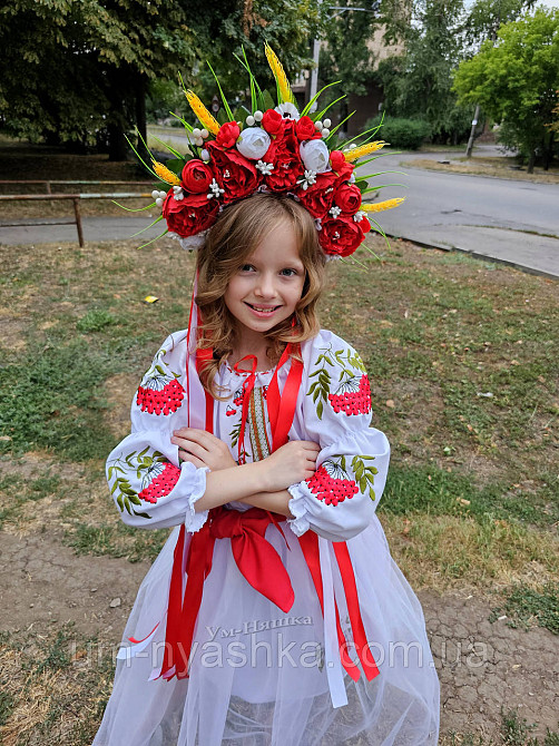 Детское вышитое платье с калиной Кривой Рог - изображение 9