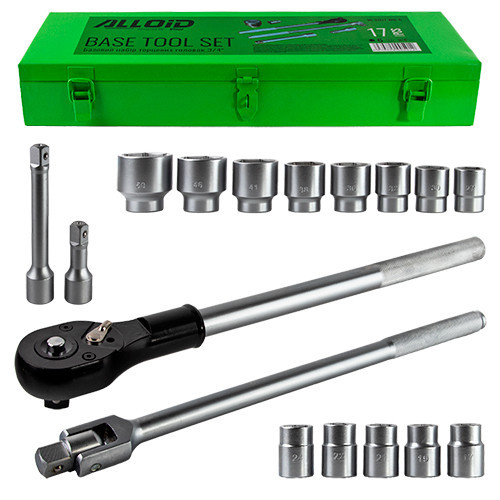 Alloid. Набір торцевих головок 3/4", 17 пр. метал. кейс (17,19,21,22,24,27,30,32,36,38,41,46,50мм) Одеса - фото 1