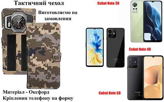 Тактический чехол для Cubot A1 , крепится к снаряжению на липучке Киев