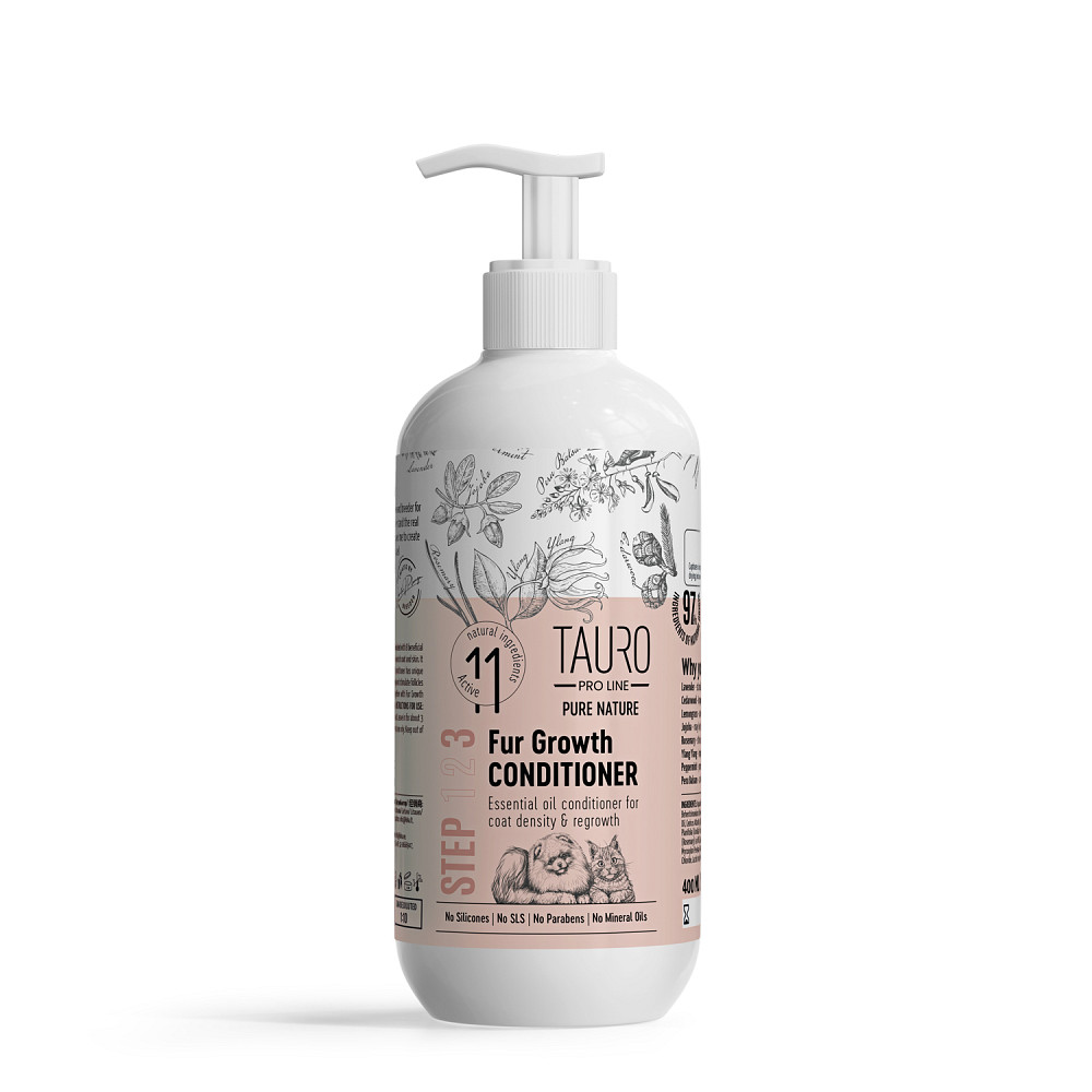 Tauro Pro Line Pure Nature Fur Growth Conditioner Кондиціонер для стимуляції росту шерсті собак і котів, 400 мл Киев - изображение 1