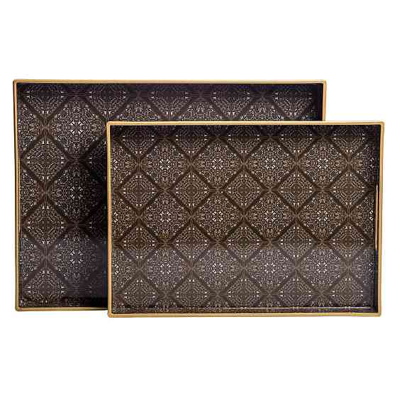 Набір прямокутних підносів для подачі їжі 2 (шт) 40×30×4 (см) HP-HK-14 Київ