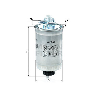 Фільтр паливний Mann WK851 Вінниця - фото 1