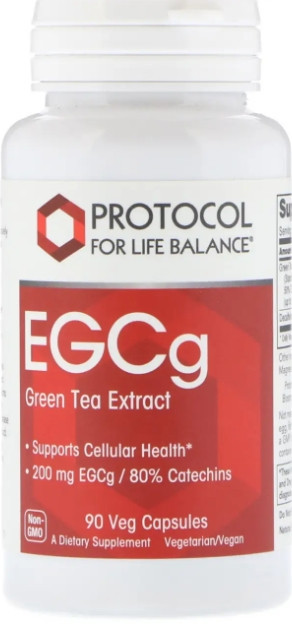 Екстракт зеленого чаю  Protocol for Life Balance EGCg Green Tea 200 мг 90 капс Київ - фото 1