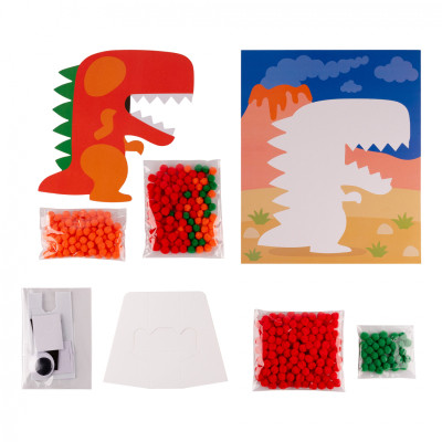 Набір для творчості 1 вересня Динозаврик Аплікація з помпонами (954592) Вінниця - фото 2