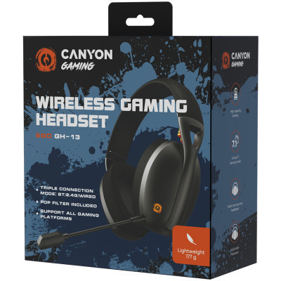 Навушники Canyon GH-13 Ego Wireless Gaming 7.1 Black (CND-SGHS13B) Вінниця - фото 8