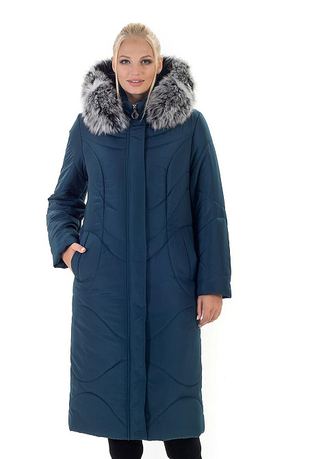 Женское зимние длинное пальто куртка большие размеры с мехом. 52-66р Киев - изображение 2