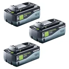 Zestaw akumulatorów Festool 3x BP 18 Li 8.0 HP-ASI Акумулятор V Ah ( 577323 ) 8000 mAh Li-ion ze wskaźnikiem poziomu naładowania Київ - фото 1