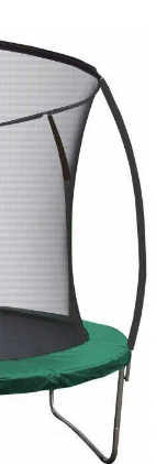 1 Батут детский с внутренней защитной сеткой 252 см батут атлето с лестницей для детей и взрослых зеленый Мостиська - фото 3