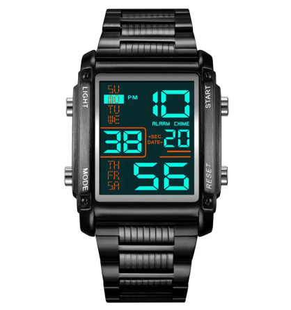 Чоловічий наручний годинник Skmei 2206 (Чорний з чорним циферблатом) Вінниця