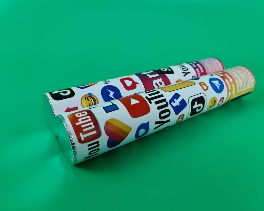 Хлопушка пневматическая Социальные сети, 30 см 4830-19 (1 пачка) Харьков - изображение 3