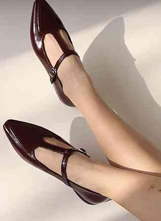 Балетки жіночі VIFEST 146 бордові (весна-осінь, шкіра лакована) (5458) 40 Коломия