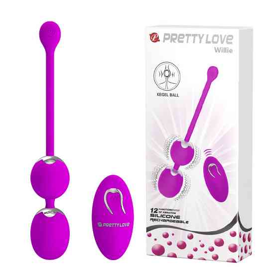 Вагинальные виброшарики - Pretty Love Willie Vibrating Kegel Balls Purple Sex Aura Киев