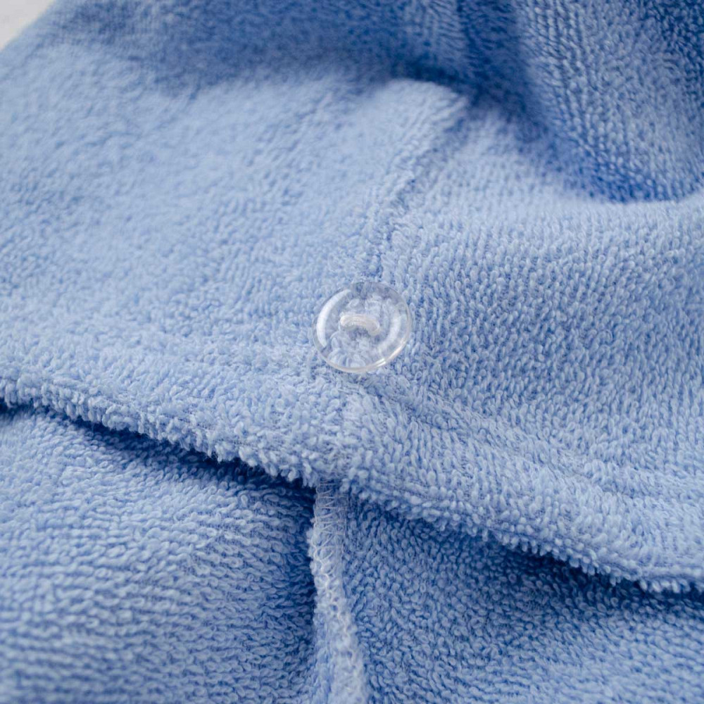 Полотенце для волос тюрбан махровый YouStar 75х26 см 100% Хлопок 400г/м2 (Голубой) Сумы - изображение 7