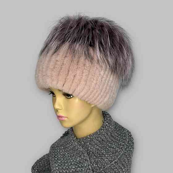 Шапка меховая женская кубанка Rex Мерлин Пудровый Харьков