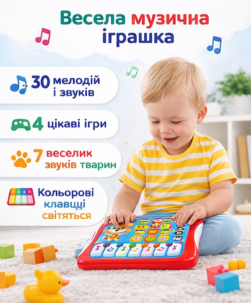 Интерактивный планшет Kids Hits Музыкальный фанат Киев - изображение 6