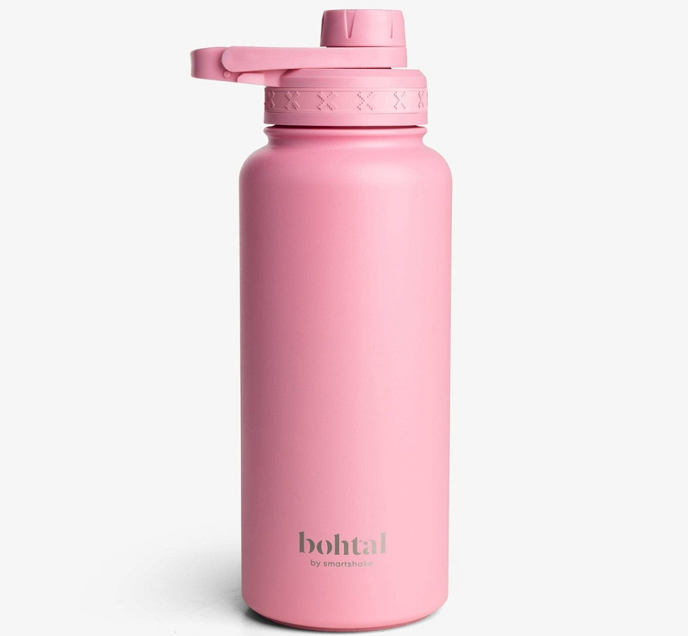 Пляшка для води металева з подвійною вакуумною ізоляцією Bohtal Insulated Sports Bottle 960 ml/32 oz Pink Каменское - изображение 1