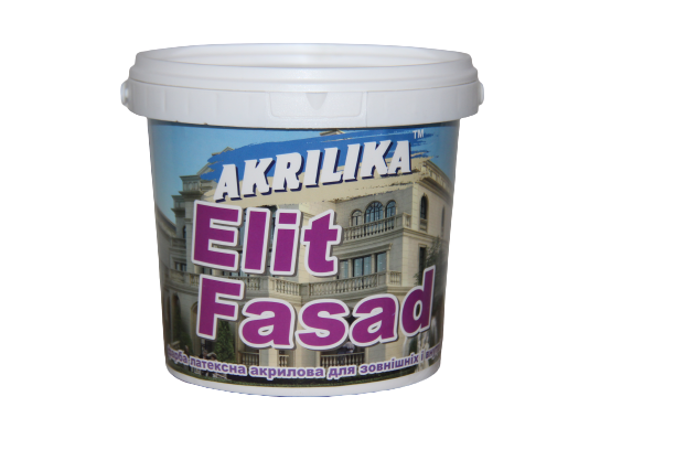 Фарба водоемульсійна Elit Fasad фасадна 1.4кг Akrilika Харків - фото 1