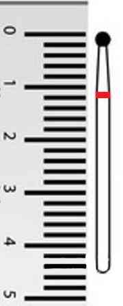 Насадка на фрезер алмазная малая сферическая шарик Киев