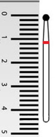 Насадка на фрезер алмазная малая сферическая шарик Киев - изображение 1