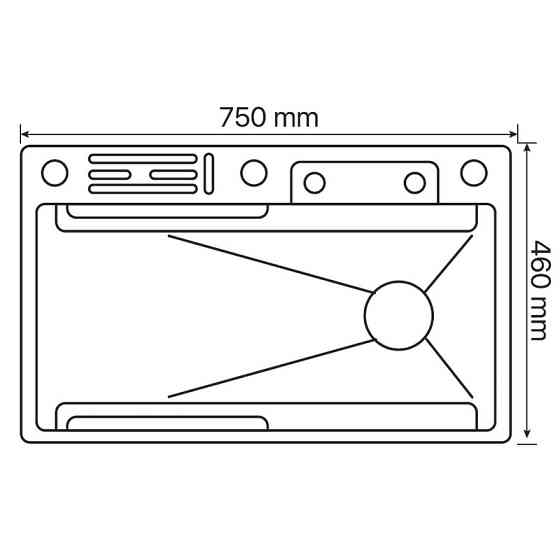 Многофункціональна мийка Zerix ZH7546-SET-06.SUS304 DECOR зі вбудованим змішувачем ZX5682 Харків