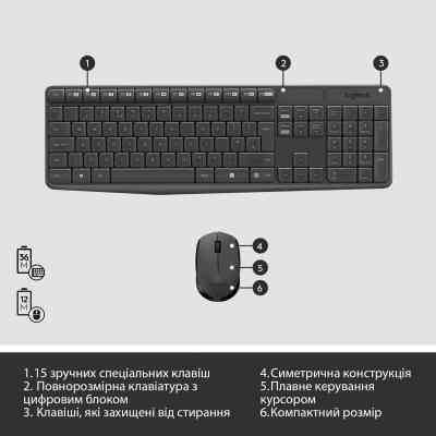 Комплект Logitech MK235 Wireless UA (920-007931) Вінниця