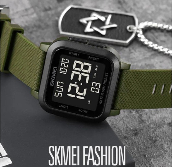 Часы наручные SKMEI 1894AGBK, ARMY GREEN/BLACK Днепр - изображение 2