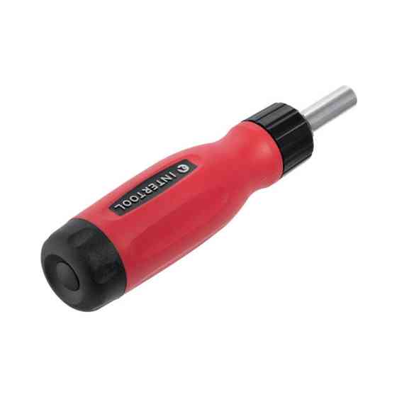 Викрутка реверсивна з комплектом насадок, 12 од., Cr-V INTERTOOL VT-1003 Київ