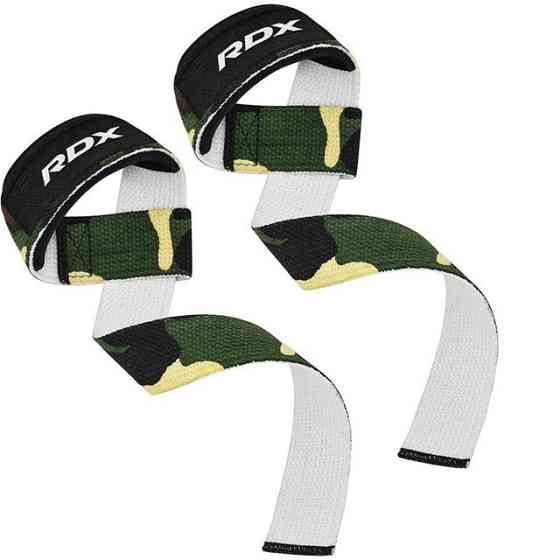 Лямки для тяги RDX W1 Gym Single Strap Camo Green Plus Каменское