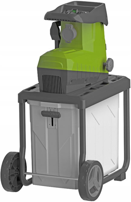 Подрібнювач гілок електричний AGREENO 3600Вт 60л (Польща) Київ - фото 2