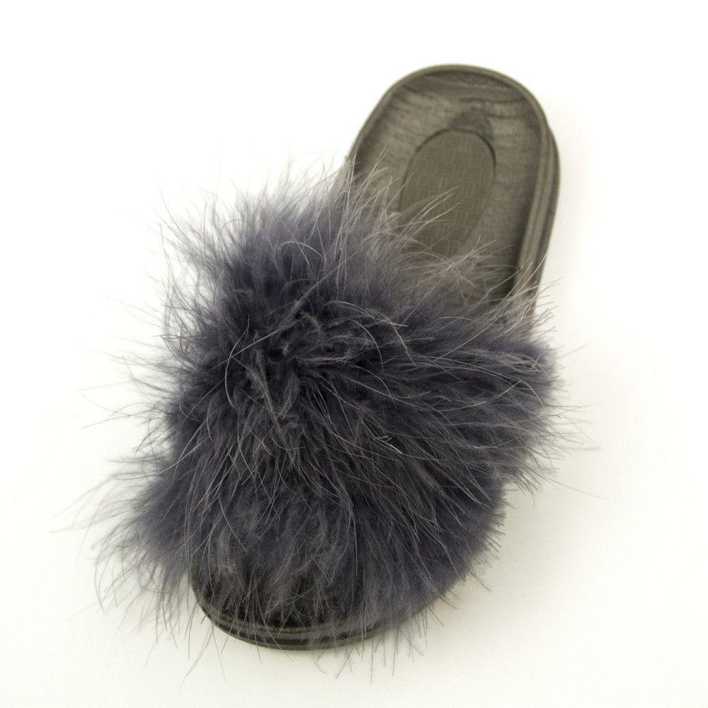 Шлепанцы пушистики для девочки детские PaGo серые Kids Одесса - изображение 7