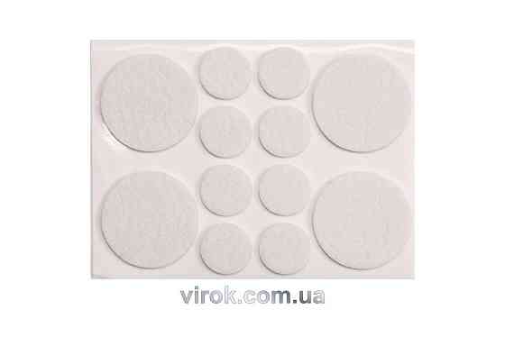 Протектор самоклеющиеся войлочный VOREL, Ø=20,38мм, набор 12шт. [60/720] Одесса