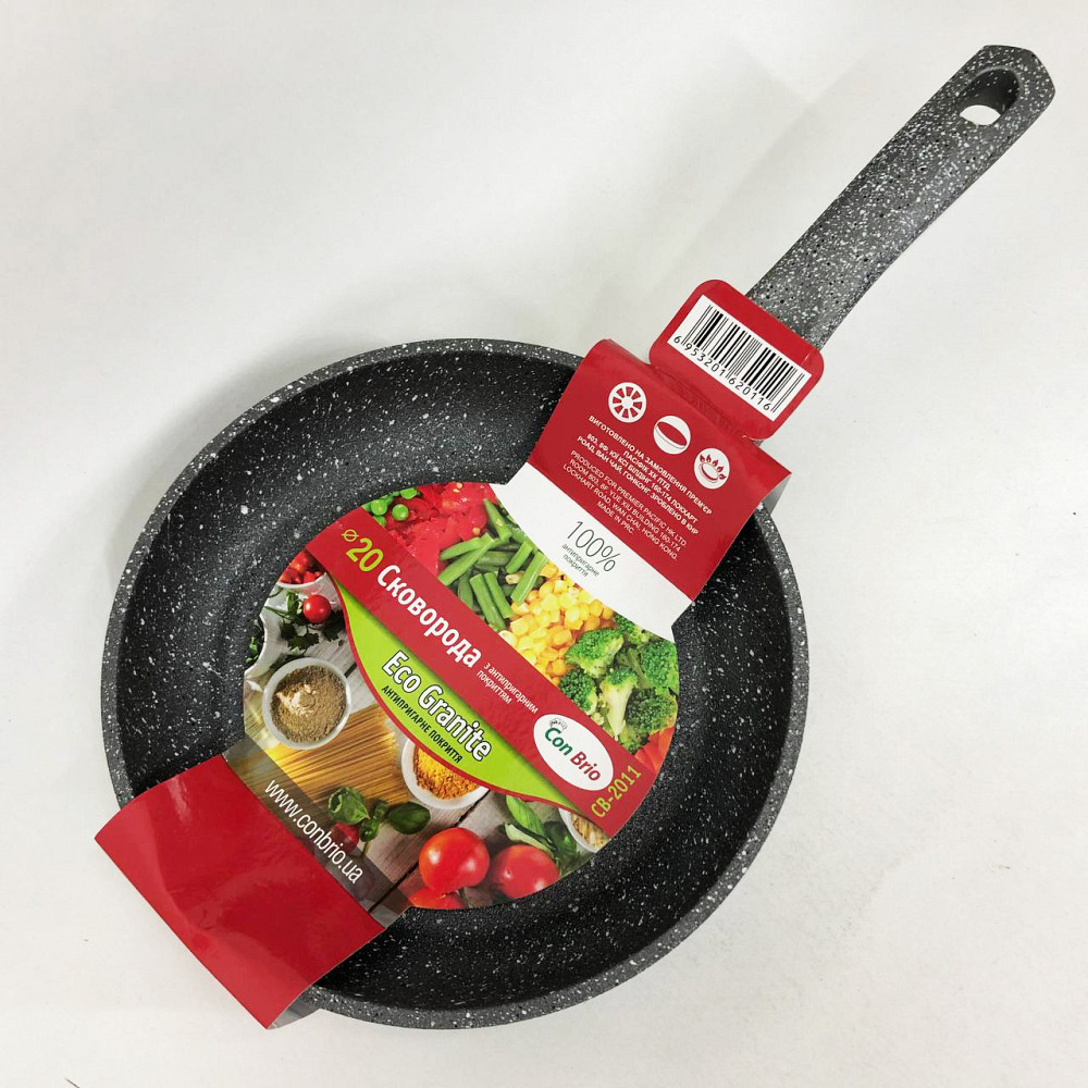 Глубокая сковорода для кухни Con Brio CB-2011 20 см, Сковорода для порционного приготовления DJ-17 Львов - изображение 12