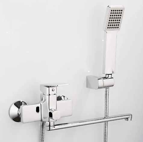 Смеситель для ванны с душевым гарнитуром Frap F2246 хром Киев - изображение 3