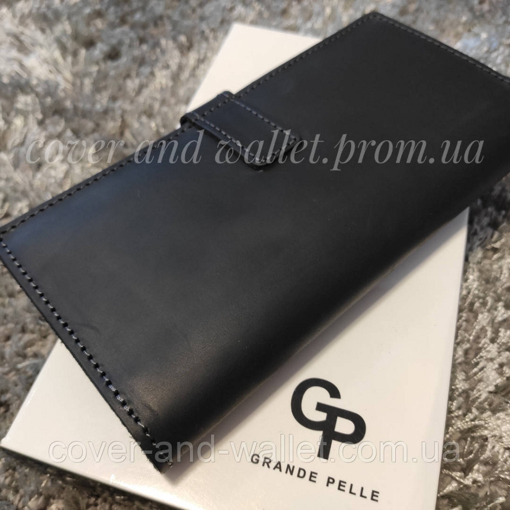 Стильный чолоічий купюрник ручной роботи із натуральної шкіри Grande Pelle 523110 Київ - фото 5