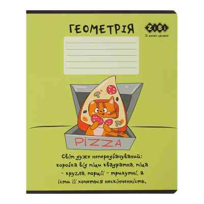 Зошит ZiBi предметний CUTE CAT, 36 аркушів, клітинка, геометрія (ZB.1731-04) Вінниця