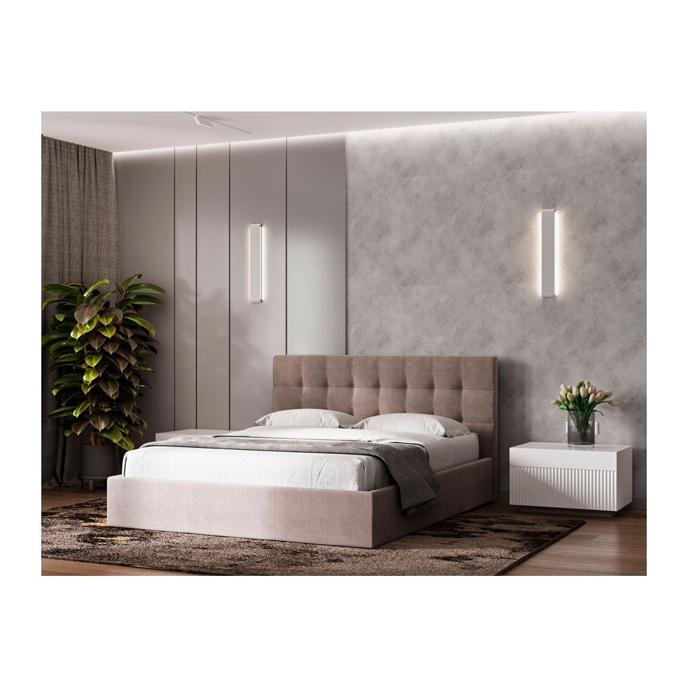 Кровать Chester NewDesign Simple VIP c дополнительной металлической цельносварной рамой 90x190 светло-розовый Киев - изображение 1