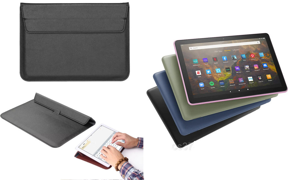 Чехол-конверт VitoCase для Amazon Fire HD 10 (11th gen. 2021), с функцией подставки для планшета Черный Киев - изображение 1