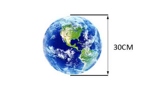 Люмінесцентна наклейка Планета діаметр 30 см блакитний Київ