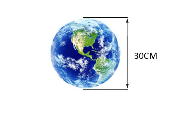 Люмінесцентна наклейка Планета діаметр 30 см блакитний Київ - фото 3