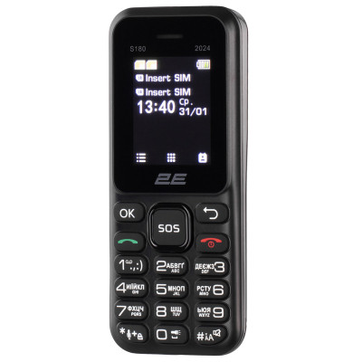 Мобильный телефон 2E S180 2024 Black (694743653885) Винница - изображение 4