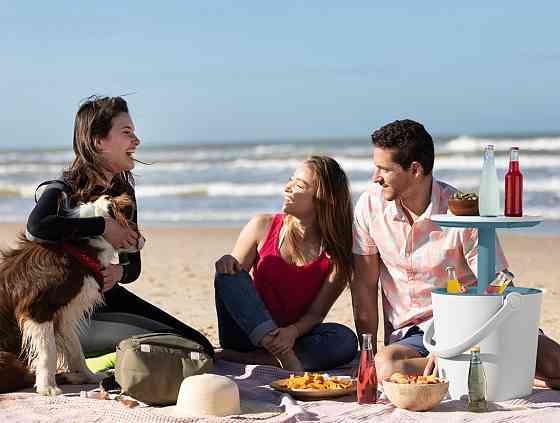 Стіл - бар пластиковий Keter Go Bar, кремовий Київ