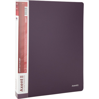 Папка з затиском Axent A4 700 мкм Прозора Сливова (1301-11-A) Вінниця - фото 2